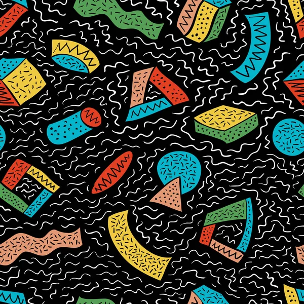  elle çizilmiş renkli geometrik şekiller