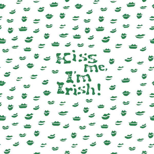 Projeto de t-shirt de letras para o dia de Saint Patricks —  Vetores de Stock