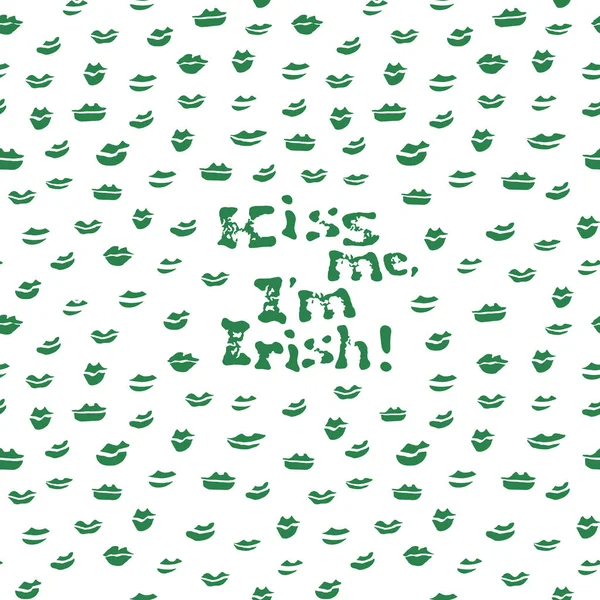 Projeto de t-shirt de letras para o dia de Saint Patricks — Vetor de Stock