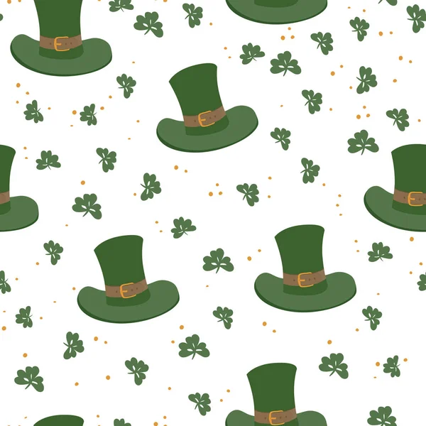 Nahtloses Muster zum St. Patricks Day — Stockvektor