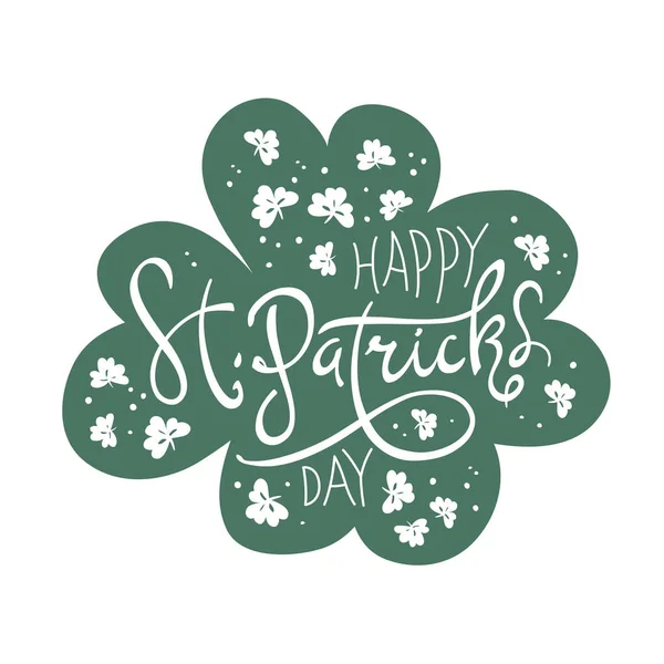 Happy Saint Patricks Day logotype — Stock Vector