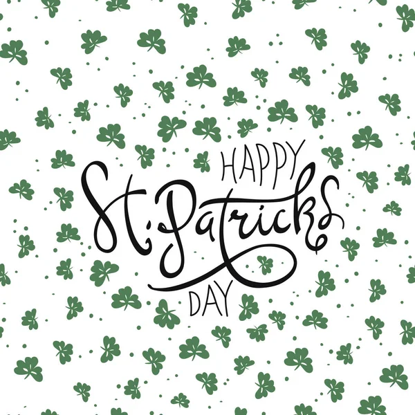 Glad Saint Patricks Day logotype — Stock vektor
