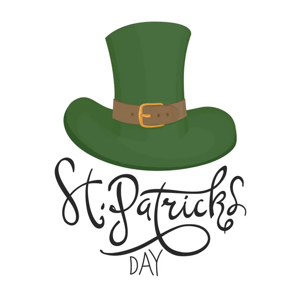 Cappello Saint Patricks simbolo — Vettoriale Stock