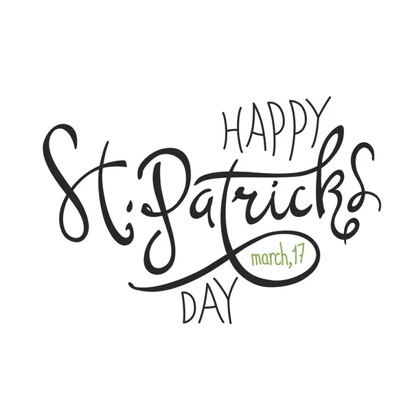 Logotipo feliz do Dia de São Patricks — Vetor de Stock