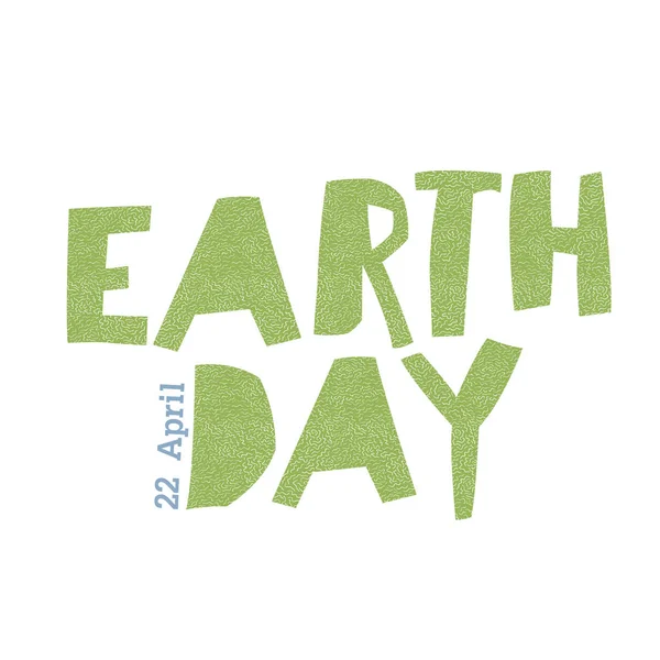 Cartel ecología Día de la Tierra — Archivo Imágenes Vectoriales