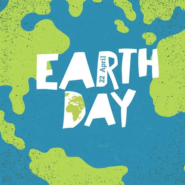 Affiche de design créatif pour le Jour de la Terre — Image vectorielle