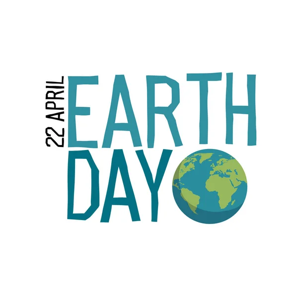 Logo Día de la Tierra — Archivo Imágenes Vectoriales