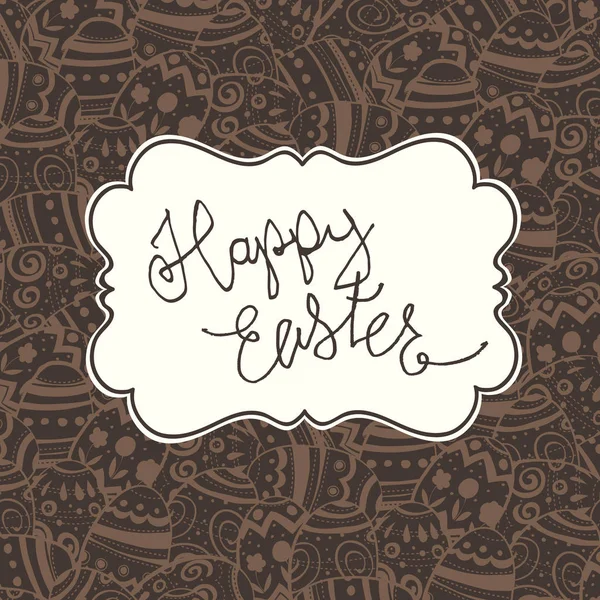 Joyeuse carte de vœux vintage Pâques — Image vectorielle