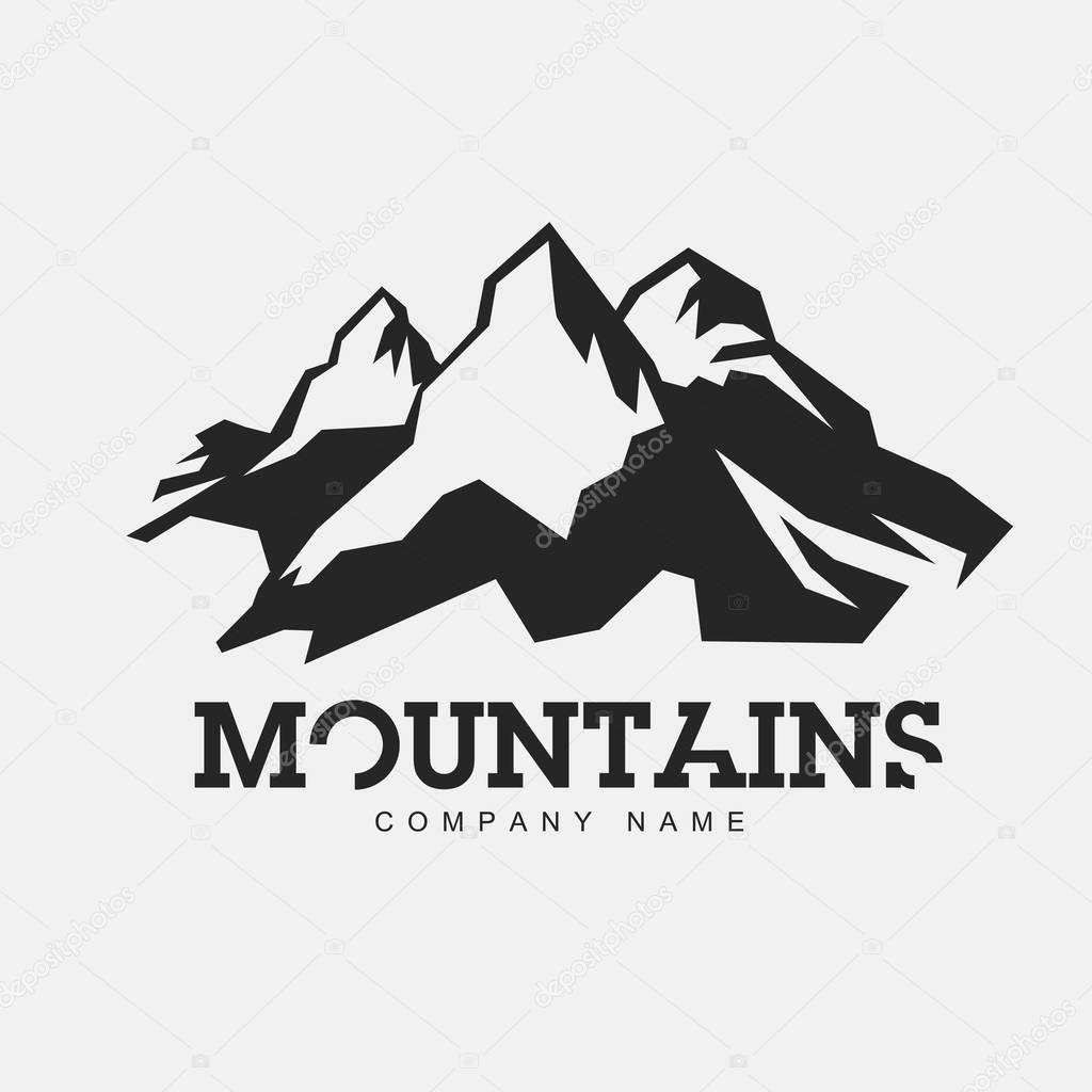 Mountain logo for adventure theme
