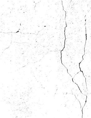 çatlaklar ile beton duvar