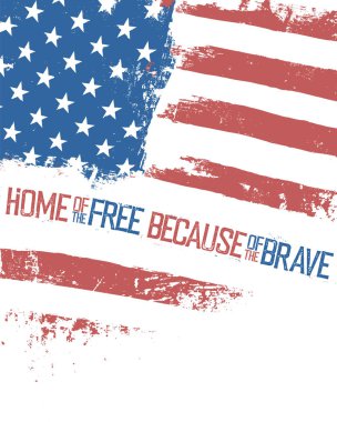 tipografi alıntı Amerikan bayrağı 