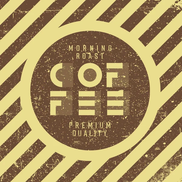 Винтажный шаблон плаката кафе с кофе — стоковый вектор