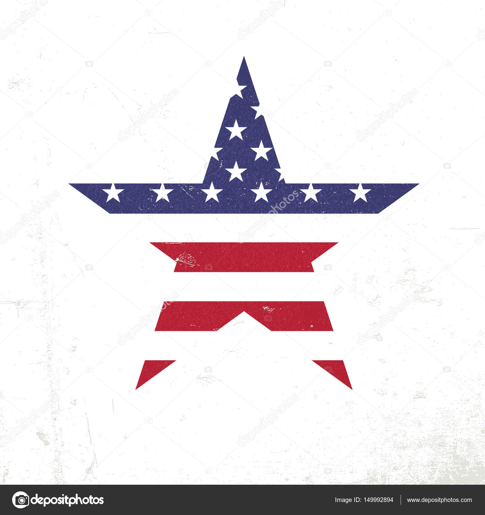 Download American flag in star shape. — Stock Vector © pashabo ...