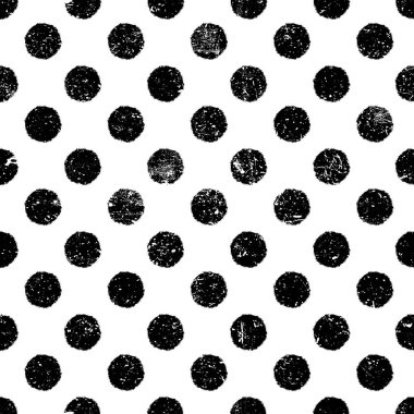 Grunge noktalar seamless modeli. 