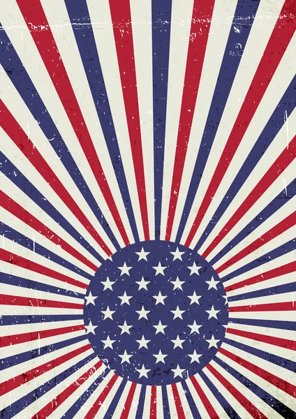 グランジのアメリカ合衆国の国旗. — ストックベクタ