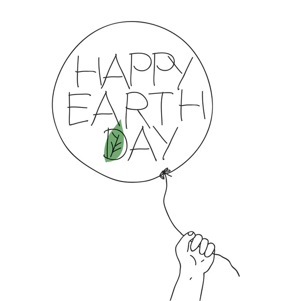 Feliz Dia da Terra — Vetor de Stock
