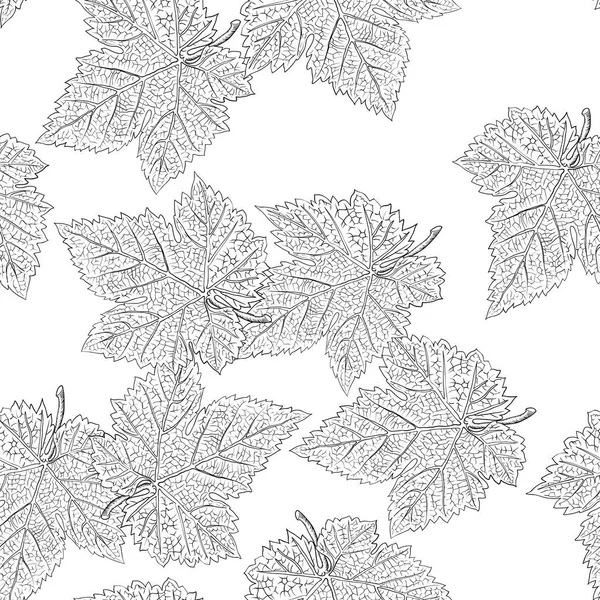 Modello di foglie senza soluzione di continuità — Vettoriale Stock
