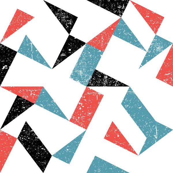 Naadloze driehoeken patroon. — Stockvector