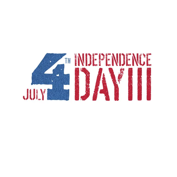 Jour de l'indépendance, logotype du 4 juillet — Image vectorielle