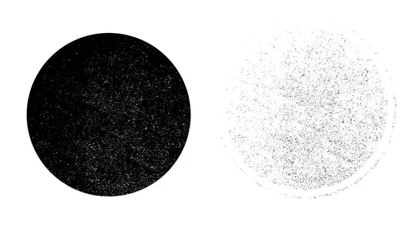 Grunge cercles monochromes — Image vectorielle