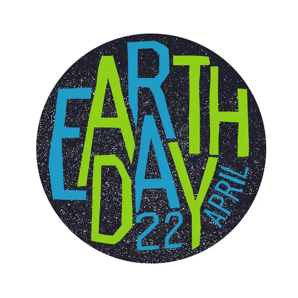 Cartel del Día de la Tierra — Archivo Imágenes Vectoriales