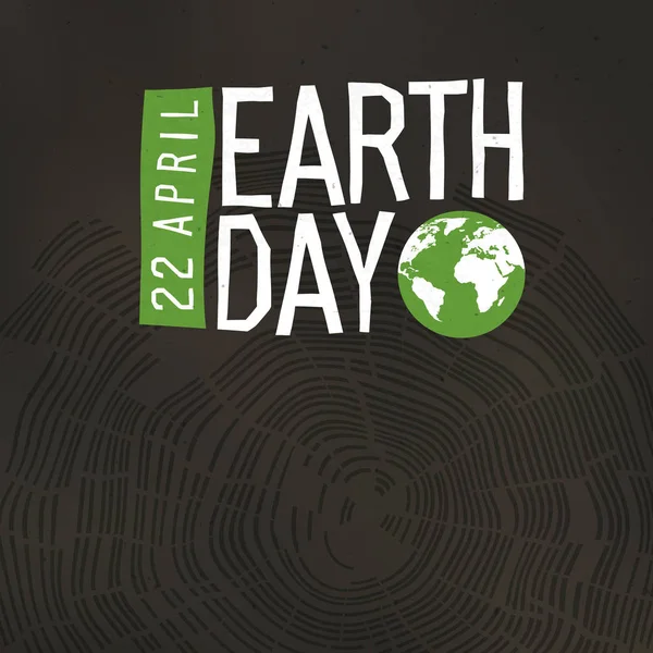 Плакат Дня Земли — стоковый вектор