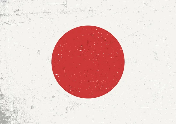 Grunge Japan flag — Stock Vector