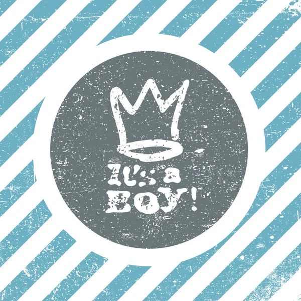 It's a boy lettering — Stock Vector