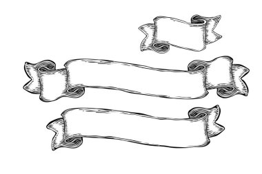 Vintage çizilmiş boş başlık sayfası 