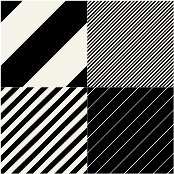 Colección de patrones diagonales . — Vector de stock
