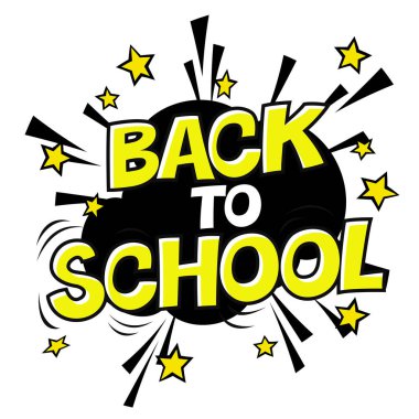 Okul posterine geri dön.