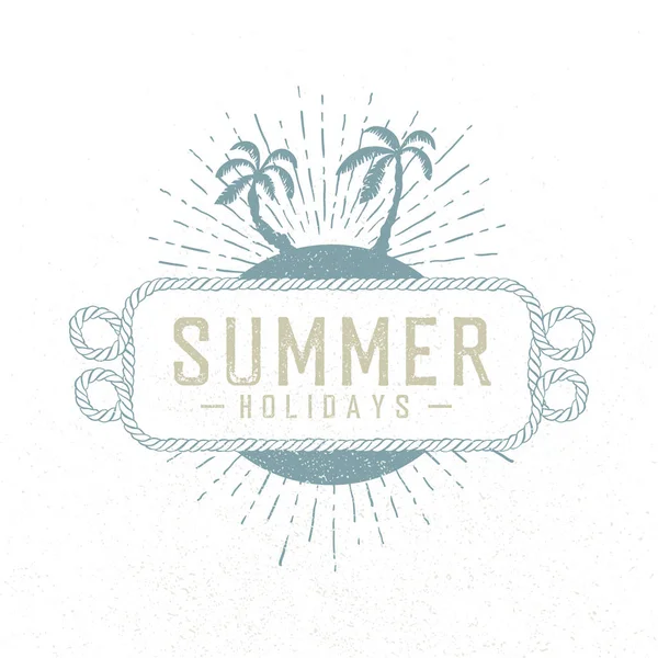 Summer holidays illustration. — Stock Vector