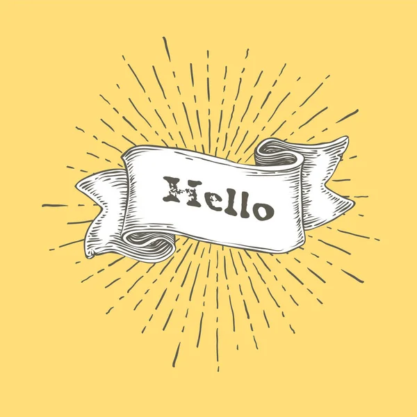 Şerit simgesinde Merhaba