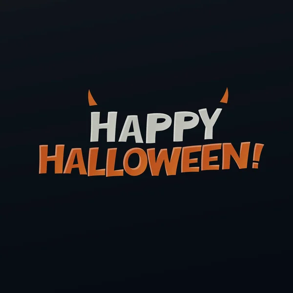 Joyeux Halloween sur noir — Image vectorielle