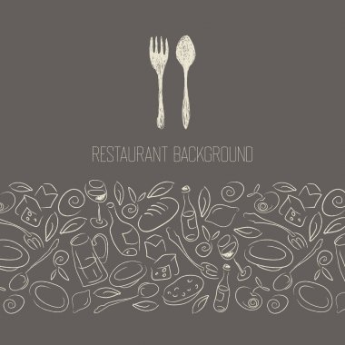 Restoran seamless modeli
