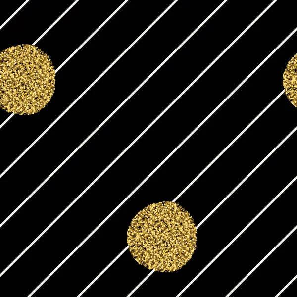 Nahtloses Muster mit goldenen Punkten — Stockvektor