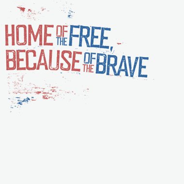 Vatansever grunge tipografi