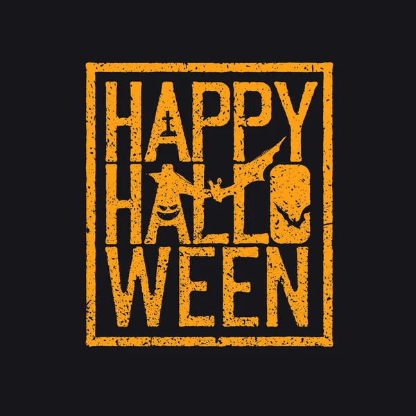 Happy Halloween Logotype — Stock Vector