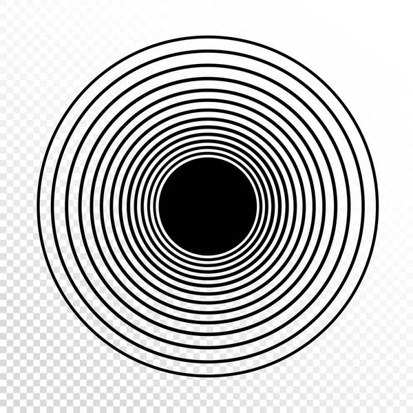 Концентрический элемент дизайна кругов — стоковый вектор