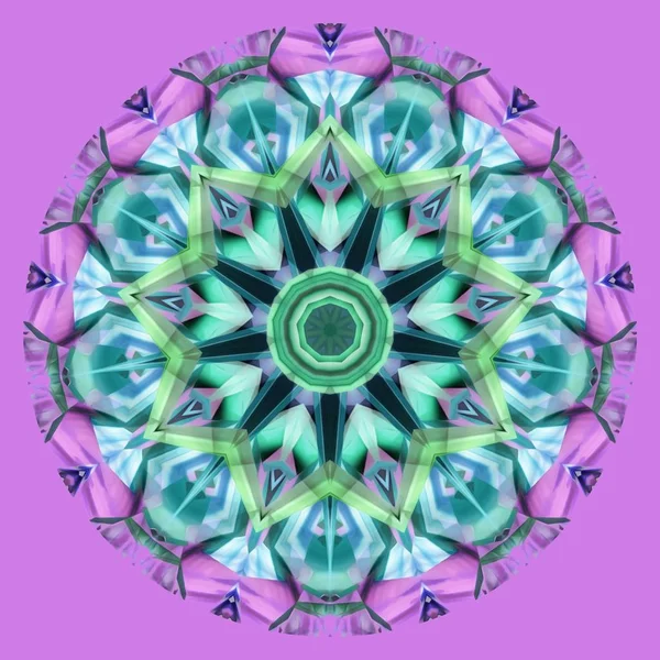 Mandala Symbol Zeichen Stock Fotografie