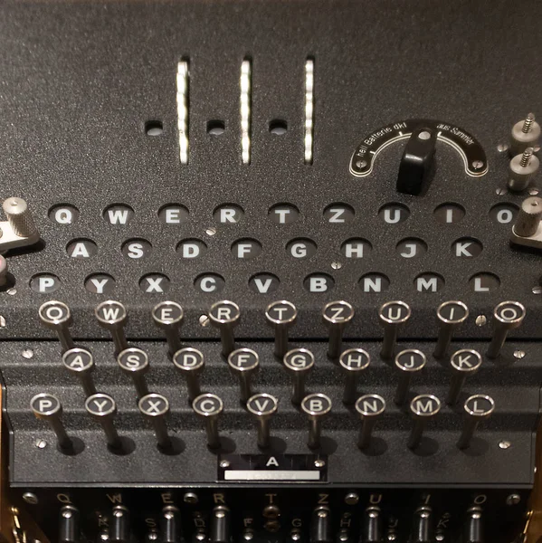 Enigma Machine close-up — Stockfoto