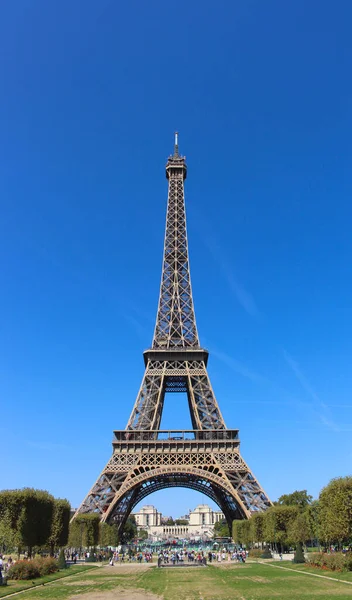Vue Tour Eiffel Depuis Champ Mars — Photo