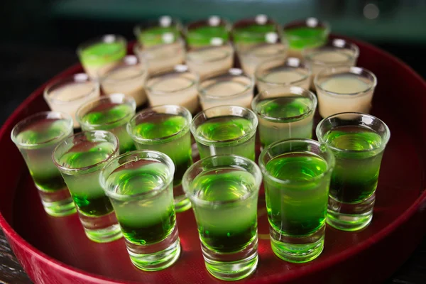 Koktejly alkoholické vrstvy — Stock fotografie