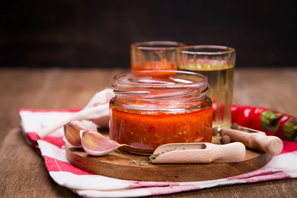 Fresh spicy sauce — Stock Photo, Image