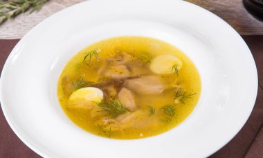 Çorba, tavuk eti