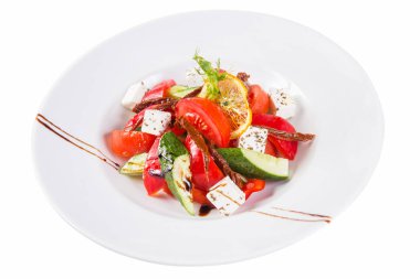 Peynirli salata.