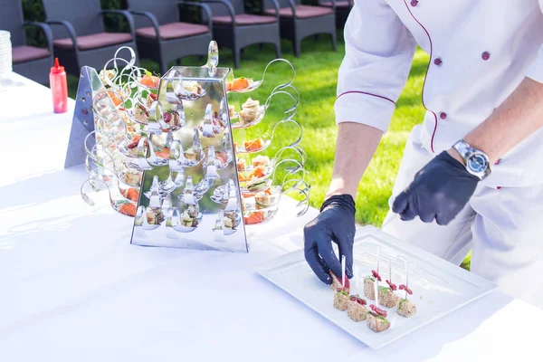 Catering è al di fuori su evento — Foto Stock