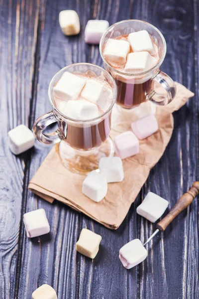 Kakao drink med marshmallows — Stockfoto