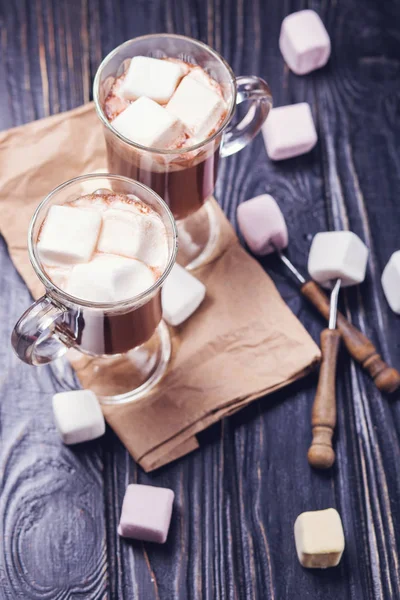 Kakao drink med marshmallows — Stockfoto