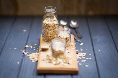 yulaf gevreği kavanoz içinde